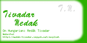 tivadar medak business card